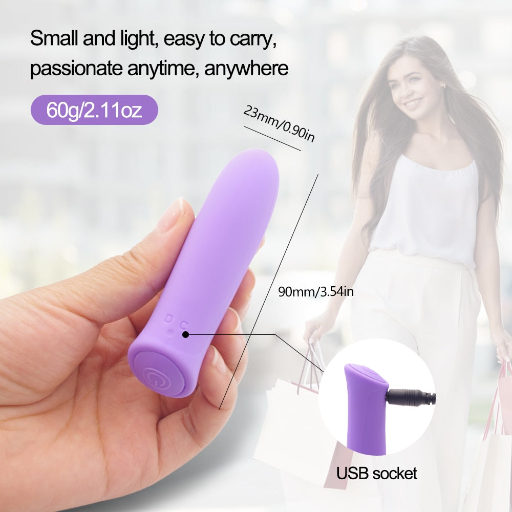 Luxury Mini Bullet Vibrator for Women Sex Toys G-spot Clitoris Stimulator Female Maturbator Vagina Vibration Adult Erotic Toys
