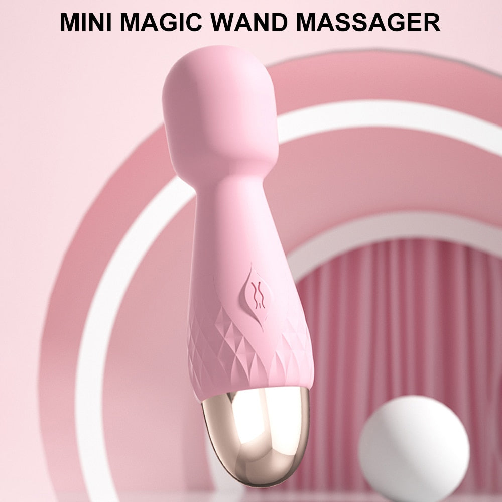 Mini Magic Wand Vibrators for women Clitoris Stimulator AV Stick G image pic